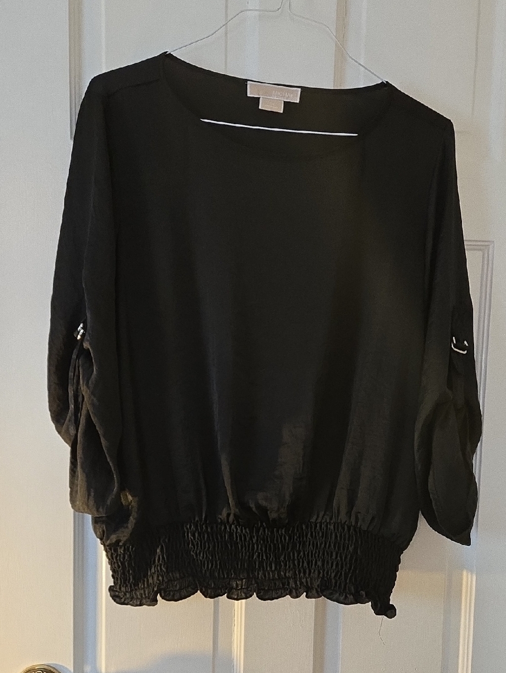 Michael Kors Black Top with Beige Label